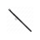KINK - HALSBAND MIT DUNKLER LEINE 65 CM VERSTELLBAR 37-54 CM X 3 CM -…