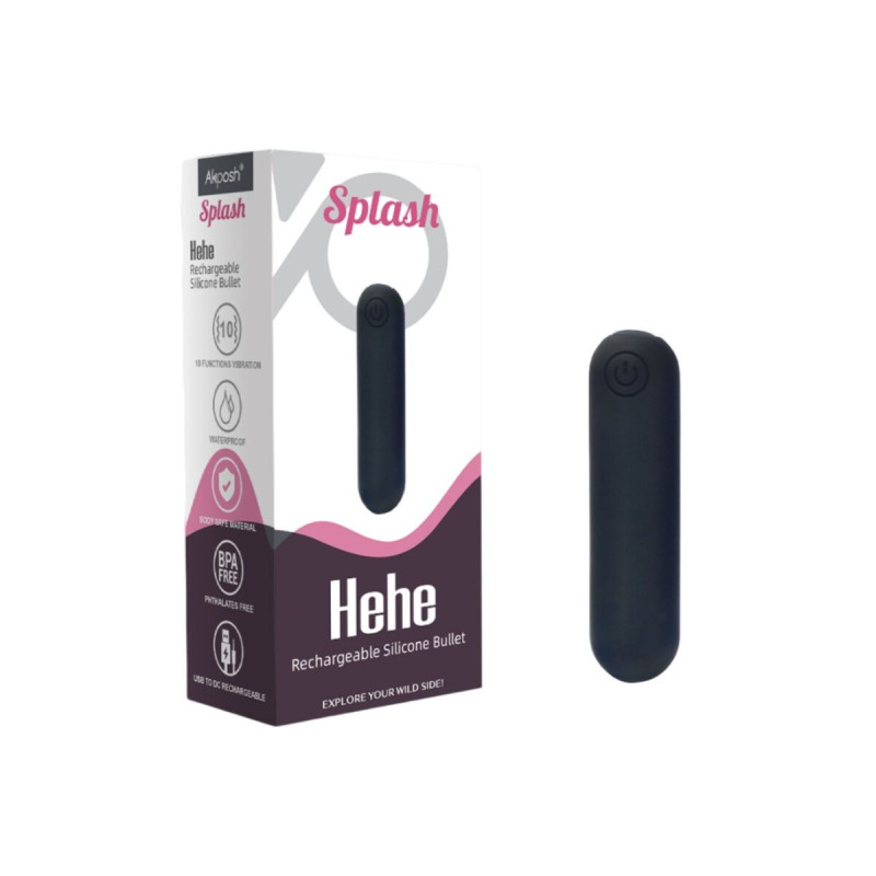 ARMONY -SPLASH HEHE VIBRATOR BULLET SILIKON 10 VIBRATIONEN 65 X 15 CM…