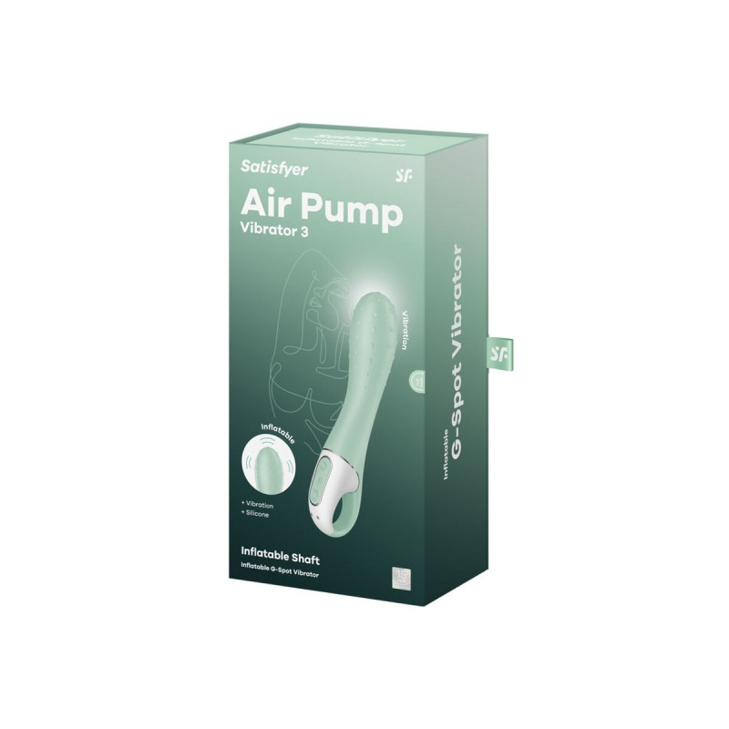 Satisfyer - Air Pump Vibrador 3 Inflable Punto G Menta | Vybes.it