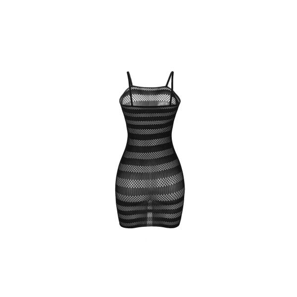SUBBLIME - 951733 VESTIDO DE REJILLA CON FRANJAS NEGRO TALLA ÚNICA
