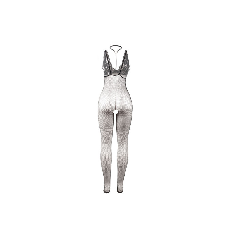 Subblime - 951993 Schwarz Transparenter Netz - Bodystocking Mit