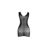 SUBBLIME - 952167 KURZER ELASTISCHER NETZ-KLEID SCHWARZ EINE GRÖSSE -…