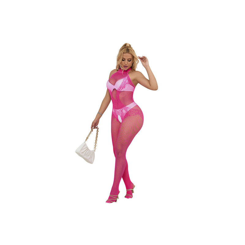 Subblime - 952389 Bodystocking Résille Et Dentelle Sans Fourrure