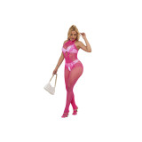 Subblime - 952389 Bodystocking Crotchless De Rejilla Y Encaje Con