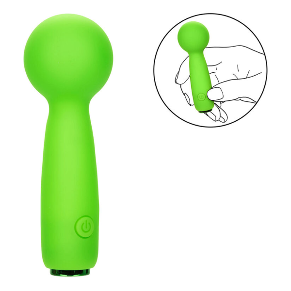 CALEXOTICS - NEON VIBES THE BUBBLY VIBE MINI-MASSAGER 10 VIBRATIONEN GRÜN