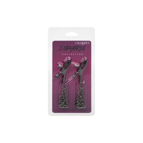 CALEXOTICS - EUPHORIA PINZAS PEZONES CON CADENA 14,5 CM