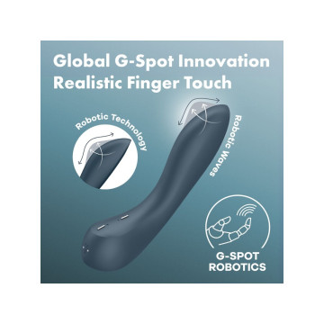 Satisfyer - Vibrateur Programme 12 Vibrations G - Spot Wave 4 Gris