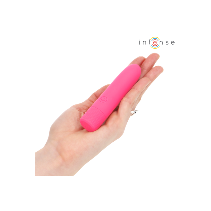 INTENSE - SYMONE USB RECHARGEABLE VIBRATING BULLET 8 VIBRATIONS PINK…