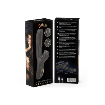 IBIZA - TWO DRAGONS DOUBLE VIBRATOR BLACK - IBIZA TECHNOLOGY - HI-TEC…