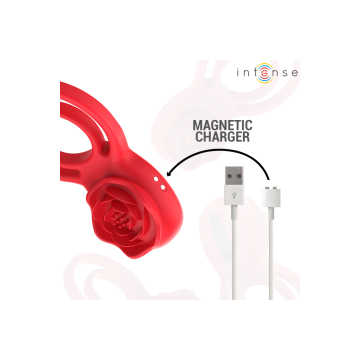 Intense - Gail Rosa Estimuladora 10 Vibraciones Rojo Control Remoto
