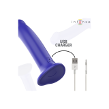 Intense - Victoria Vibrateur Avec Ventouse 10 Vibrations Bleu Foncé