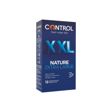 CONTROL - NATURE 2 PRESERVATIVI XTRA LARGE XXL - 12 UNITÀ - CONTROL C…