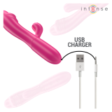 INTENSE - IVY FLEXIBLER VIBRATOR 10 VIBRATIONEN MIT STIMULIERENDER ZUNGE ROSA