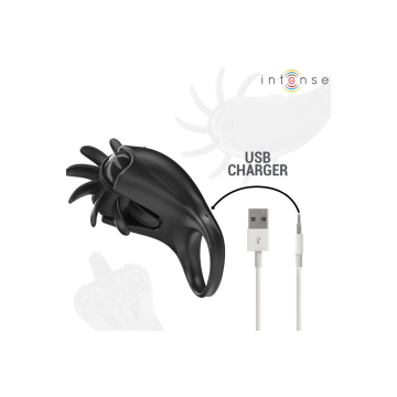 Intense - Mabel Anillo Vibrador 10 Vibraciones Con Estimulador De