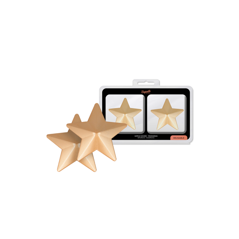 Coquette Chic Desire - Cubre Pezones Metal Estrellas | Vybes.it