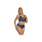 Subblime - 954062 Sujetador + Panties Encaje Azul S/M | Vybes.it