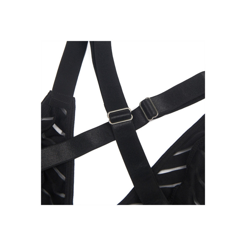 Subblime - 954154 Body Mit Strumpfgürtel Schwarz L/Xl | Vybes.it