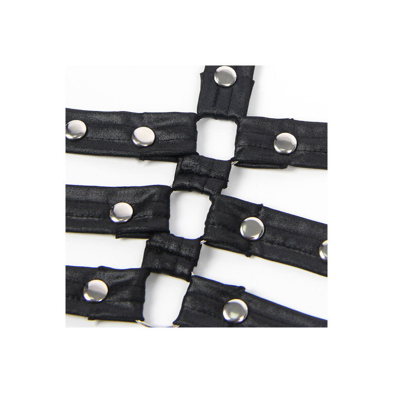 Subblime - 954413 Body Bondage De Cuero Negro L/Xl | Vybes.it