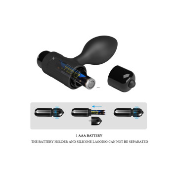Pretty Love - Vibra Butt Plug Anal 10 Vibraciones Negro | Vybes.it