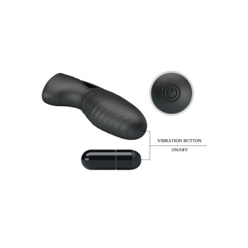 Pretty Love - Alan Vibrador De Dedo Silicona Negro | Vybes.it