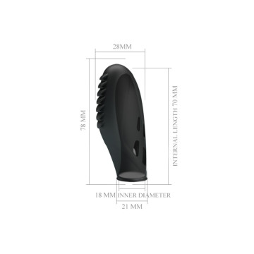 Pretty Love - Gilo Vibrador De Dedo Silicona Negro | Vybes.it