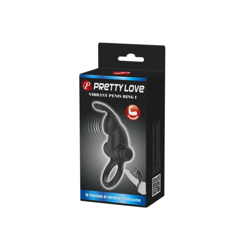 Pretty Love - Anillo Vibrador + Estimulador Rabbit Clítoris 10