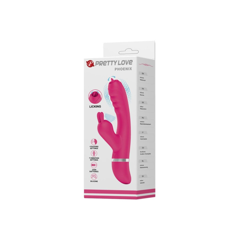 Pretty Love - Phoenix Vibrador Rabbit Multifunción Rosa | Vybes.it