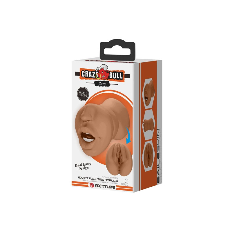 Crazy Bull - Zoey Masturbador Doble Boca & Vagina Natural | Vybes.it