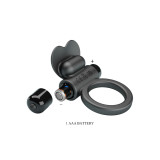Pretty Love - Debonaire Anillo Vibrador Conejo 10 Vibraciones Negro
