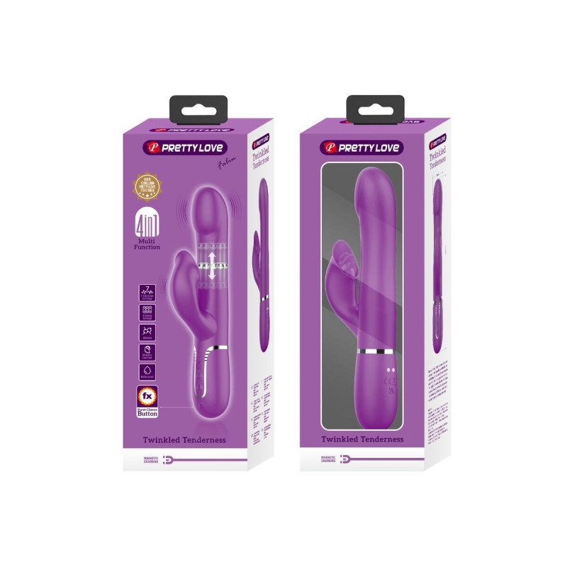 Pretty Love - Vibrador & Estimulador Multifunción 4 En 1 Morado |