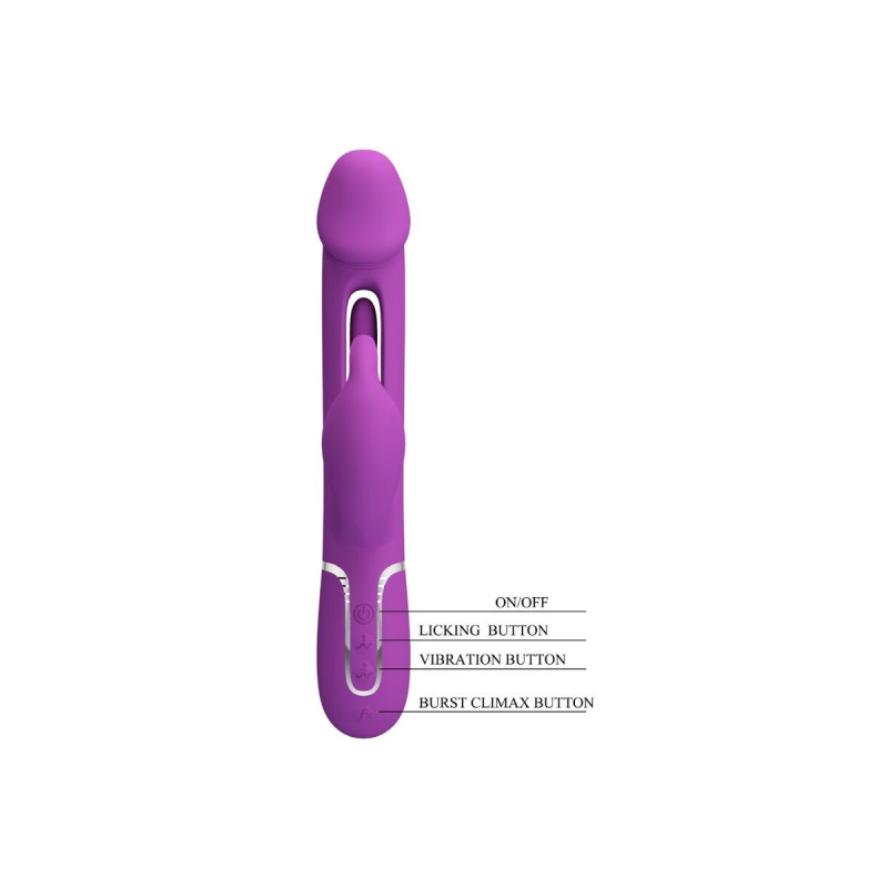 Pretty Love - Kampas Vibrador Rabbit Multifunción 3 En 1 Morado |
