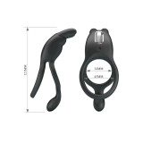 Pretty Love - Seth Doble Anillo Vibrador Rabbit 7 Vibraciones Negro