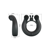 Pretty Love - Dahlia Anillo Vibrador + Estimulador De Clítois 12