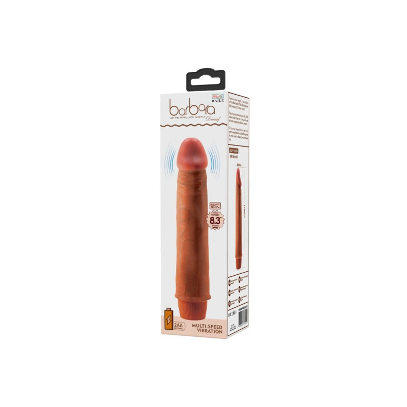 Baile - Vibrateur Réaliste Nain 21 Cm Mulâtre | Vybes.it