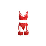 Subblime - 955267 Set Sujetador Con Liguero Bondage Rojo L/Xl |