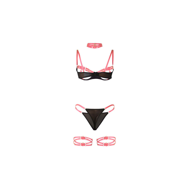 Subblime - 955298 Set Sujetador Con Collar Y Detalles Para Piernas