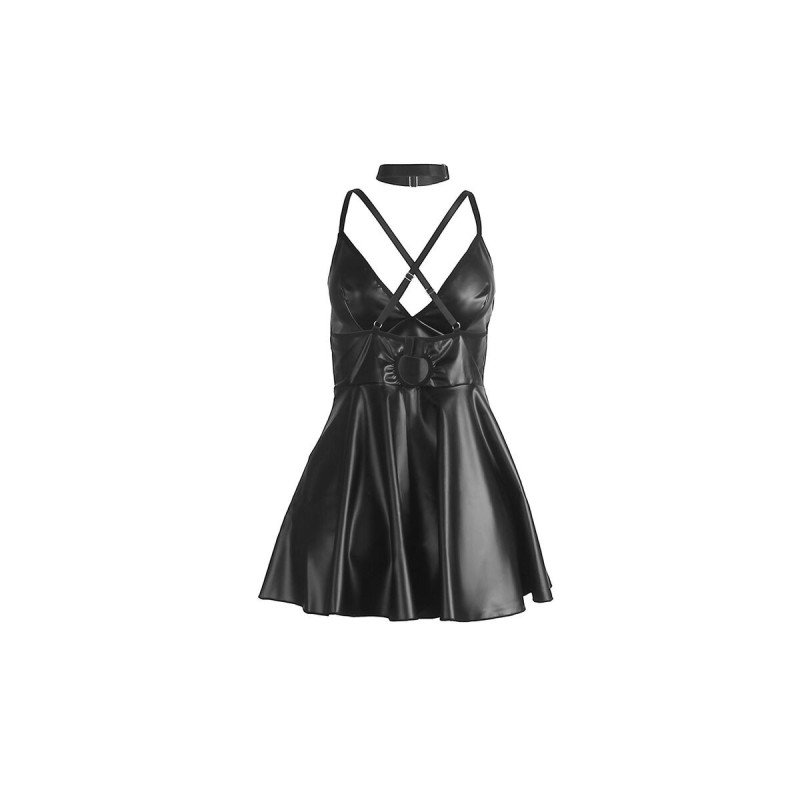 Subblime - 955380 Kleid Mit Schwarzen Lederträgern L/Xl | Vybes.it
