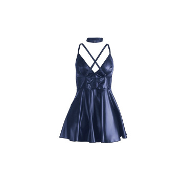 Subblime - 955410 Kleid Mit Blauen Lederträgern S/M | Vybes.it