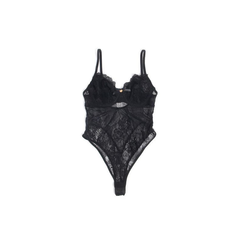 Subblime - 955618 Body De Encaje Con Cierre Inferior Negro S/M |