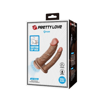 Pretty Love - Goran Double Gode Réaliste Naturel Mulato | Vybes.it