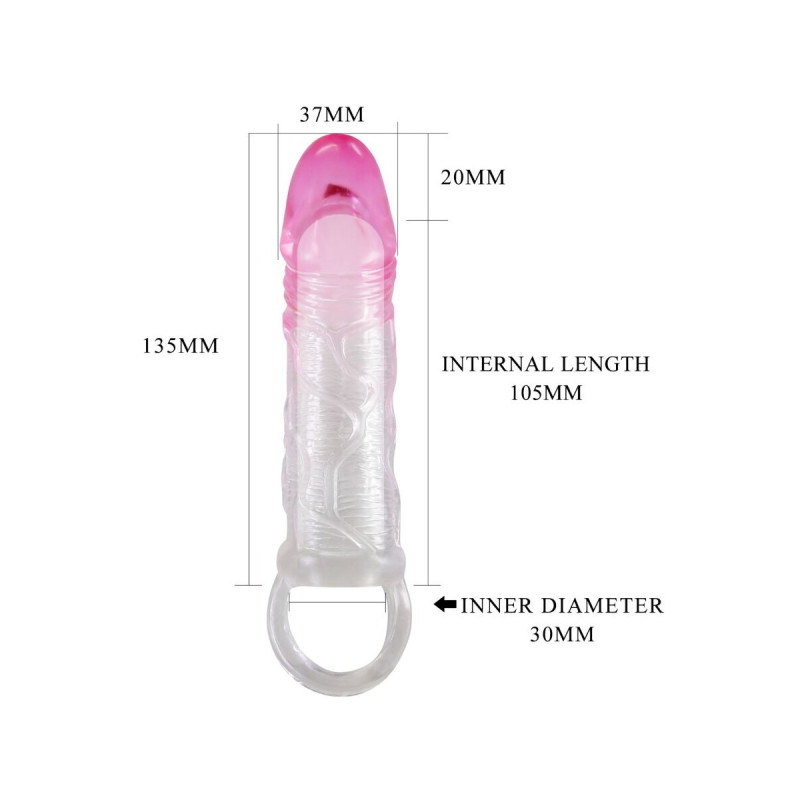 Pretty Love - Odes Funda Realística Alargadora De 2 Cm Para Pene