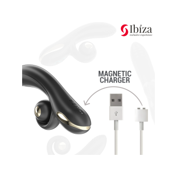 IBIZA - TWISTER VIBRATOR WITH CURVE STIMULATOR AND VIBRO-ROTATION - I…