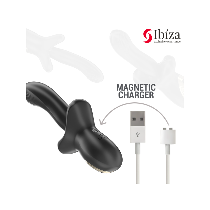 IBIZA - VIBRATORE POTENTE CON EFFETTO SPINTA E MORSO - IBIZA TECHNOLO…