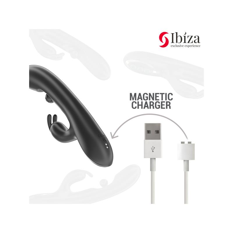 IBIZA - POWERFUL RABBIT VIBRATOR WITH MASSAGING ROLLING PEARL - IBIZA…
