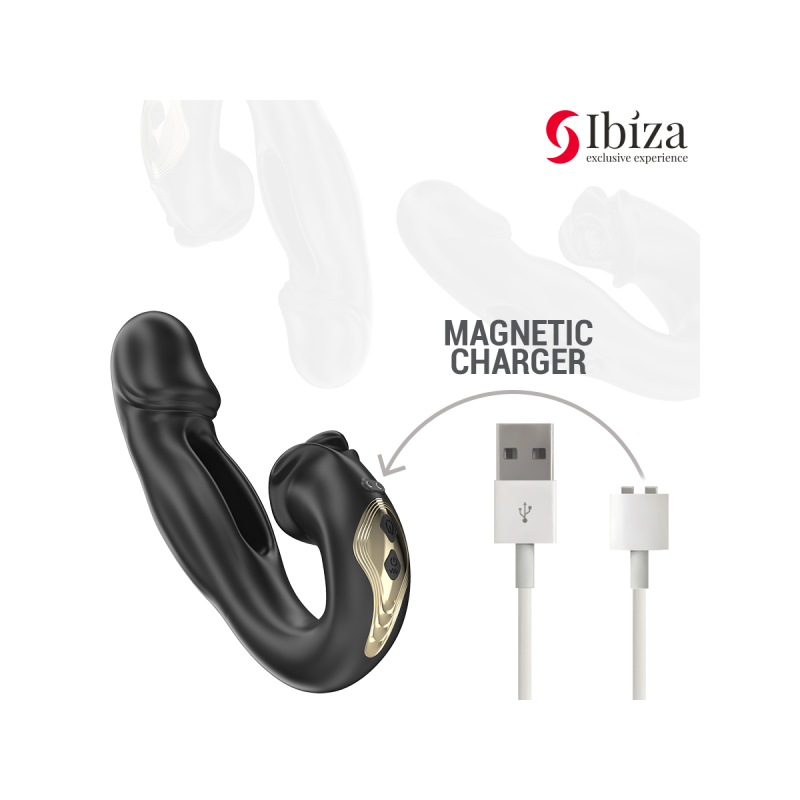 IBIZA - ROSE VIBRATOR SCHNAPPEFFEKT UND KLITORIS-STIMULATOR - IBIZA T…