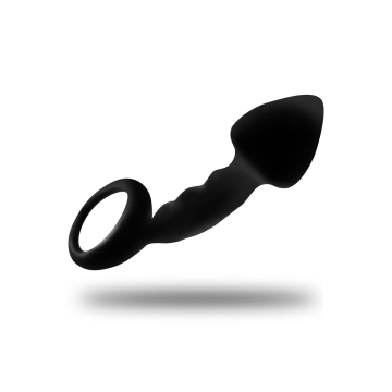 OHMAMA - PLUG ANAL ACANALADO CON ANILLA