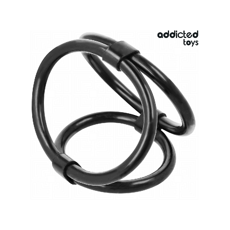ADDICTED TOYS - ANELLO PER PENE TRIPLO - Cockring senza vibrazione