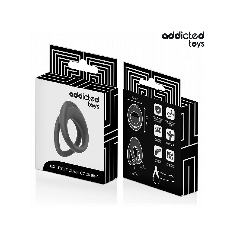 Addicted Toys - Anillo Texturizado Doble Para El Pene | Vybes.it