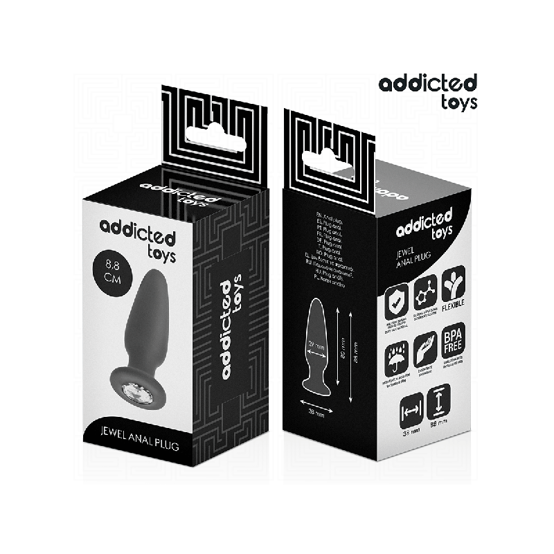 Addicted Toys - Anal Plug Mit Juwel Grösse S 8,8 Cm | Vybes.it
