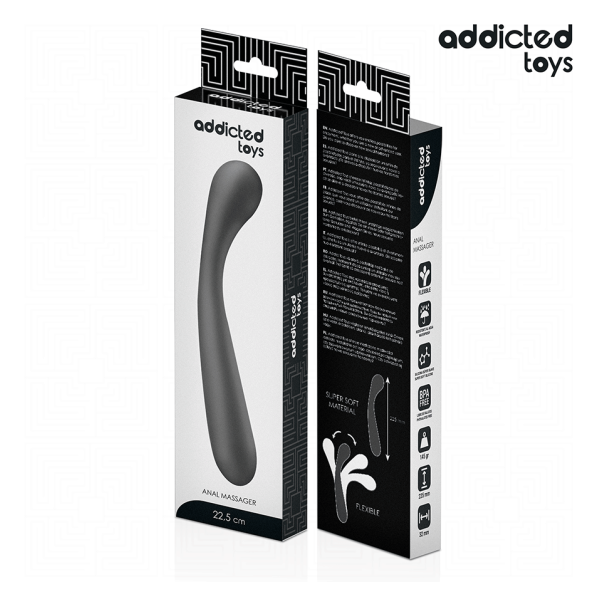ADDICTED TOYS - DOUBLE ANAL MASSAGER SILICONE 22.5 CM
